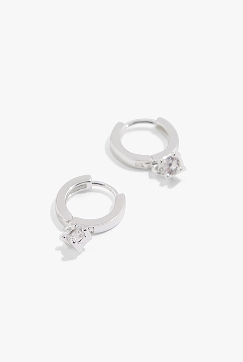 Silver Ava Mini Crystal Earring Earrings Country Road