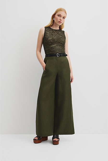 Linen Panel Pant