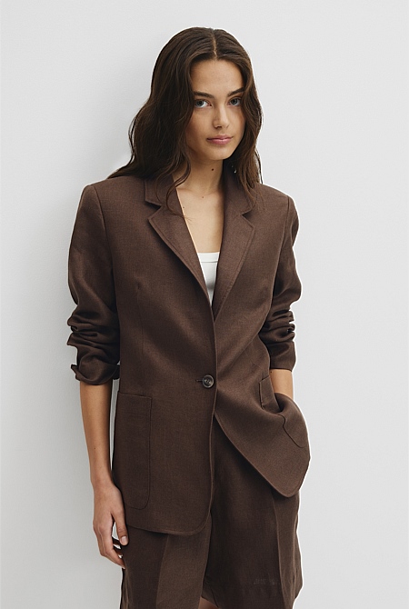 Linen Relaxed Blazer