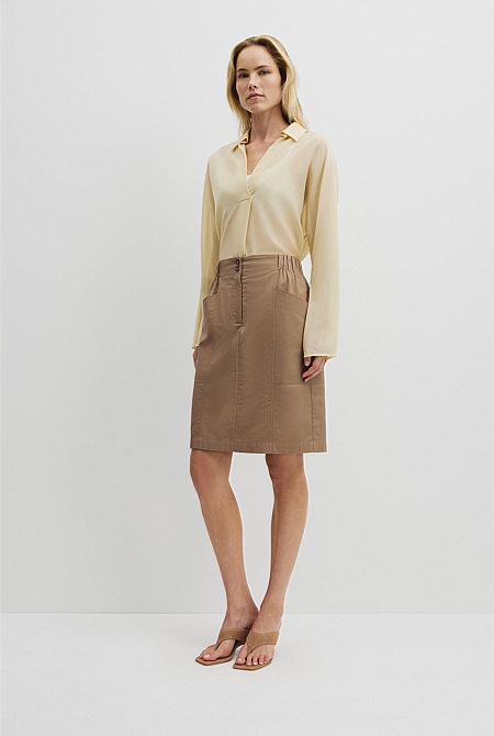 Twill Utility Skirt