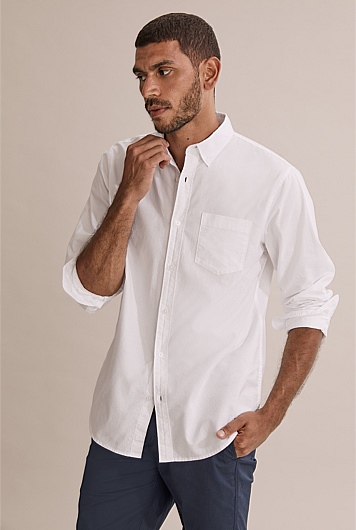 Regular Fit Washed Oxford Shirt