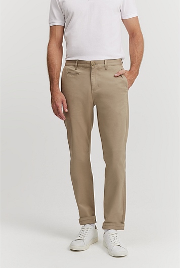 Verified Australian Cotton Tapered Fit Stretch Chino