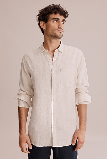 Regular Fit Organically Grown Linen Shirt