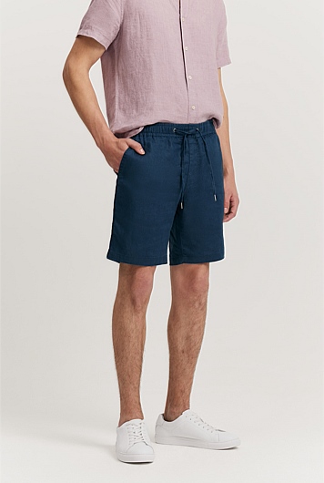 Organically Grown Linen Drawcord Short