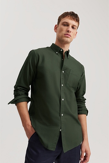 Regular Fit Organically Grown Cotton Oxford Shirt