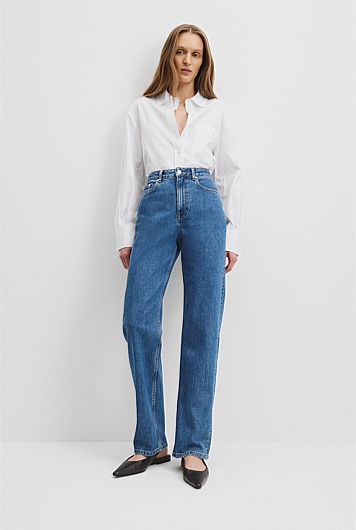 High Rise Straight Leg Jean