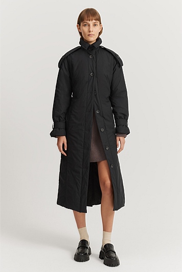 Padded Trench Coat