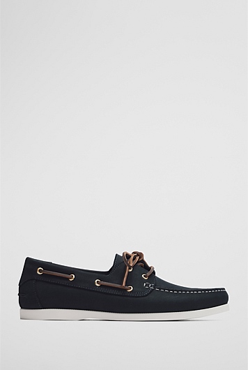 Flynn Nubuck Leather Boat Shoe