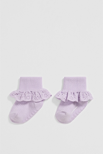 Rib Frill Sock