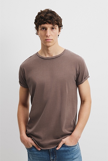 Australian Cotton Longline Garment Dyed T-Shirt