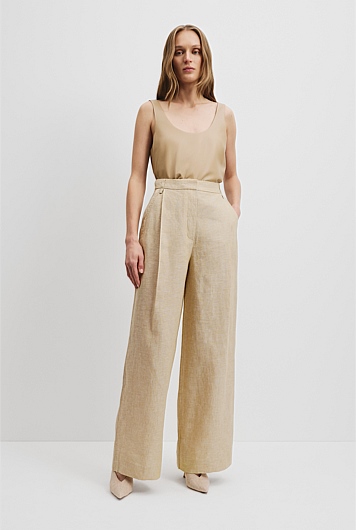 Organically Grown Linen Yarn Dyed Pant