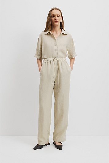 Organically Grown Linen Pull-On Pant