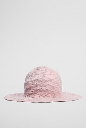 Organically Grown Cotton Knit Bucket Hat