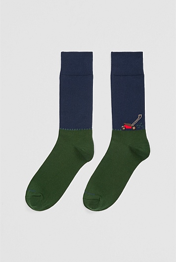 Australian Cotton Blend Mower Sock