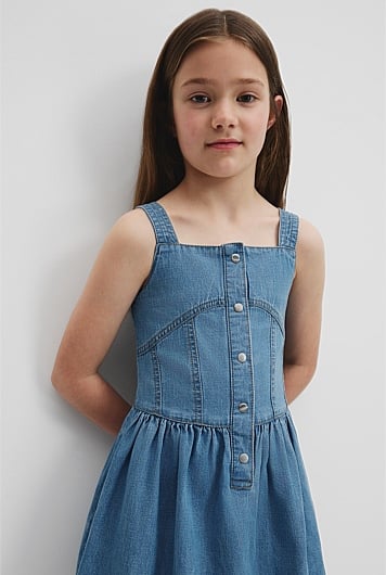 Denim Pinafore Dress