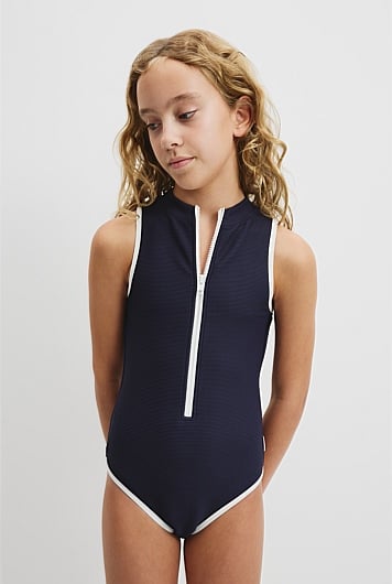 Teen Half Zip Bather