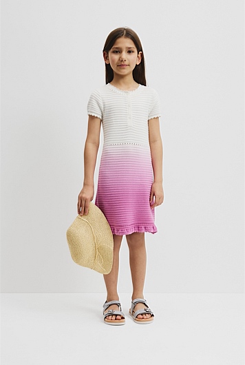 Organically Grown Cotton Ombre Knit Dress