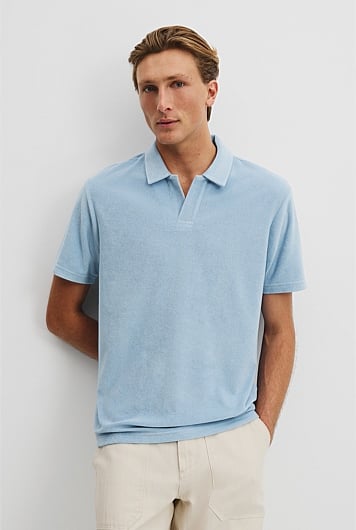 Australian Cotton Blend Terry Polo