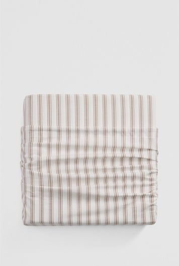 Brae Australian Cotton Stripe King Quilt Cover