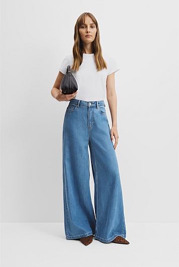 Soft Denim Wide Jean