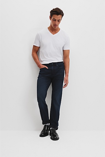 Straight Leg Cotton Jean