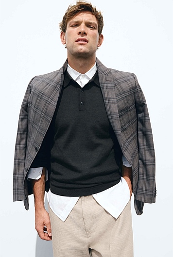 Verified Australian Merino Wool Button Knit Polo
