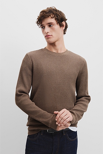 Australian Cotton Waffle Crew T-Shirt