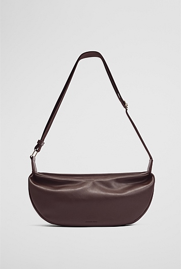 Recycled Polyester Blend Crescent Crossbody