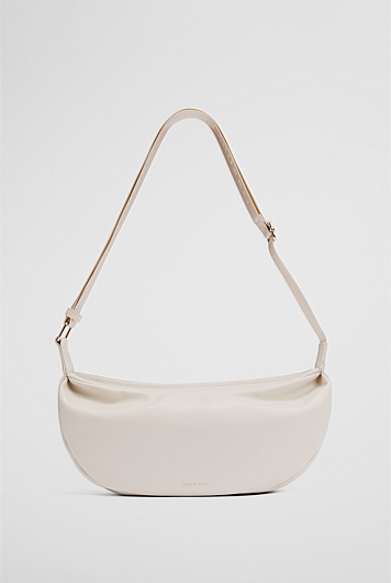 Recycled Polyester Blend Crescent Crossbody