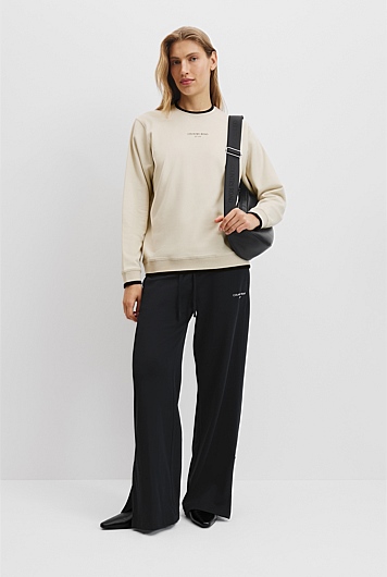 Australian Cotton Contrast Rib Sweat