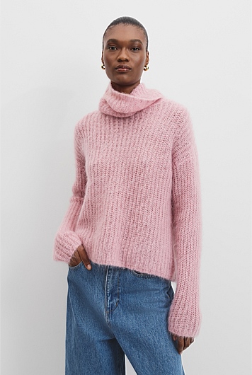 Funnel Neck Lofty Knit