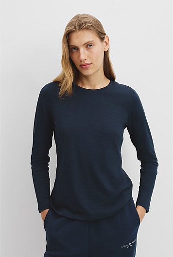 Australian Good Earth Cotton Slub T-Shirt