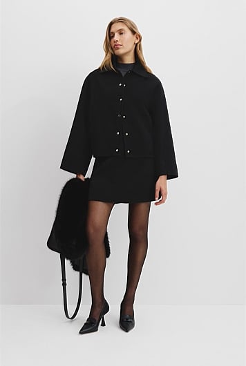 Soft Crop Snap Jacket