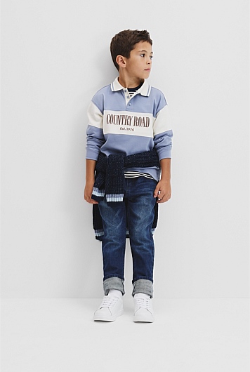 Organically Grown Cotton Stripe Rugby Top