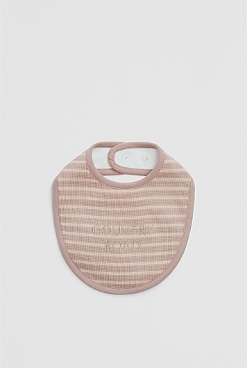 Organically Grown Cotton Waffle Bib
