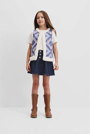 Paisley Sherpa Vest