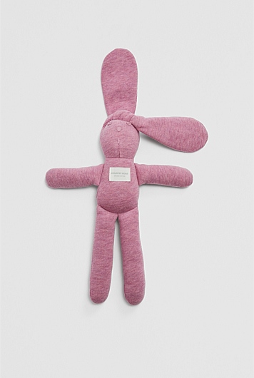 Organically Grown Cotton Rib Stripe Bunny