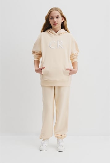 Teen Australian Cotton CR Logo Hooded Sweat