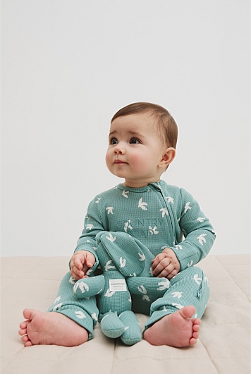 Organically Grown Cotton Waffle Jumpsuit