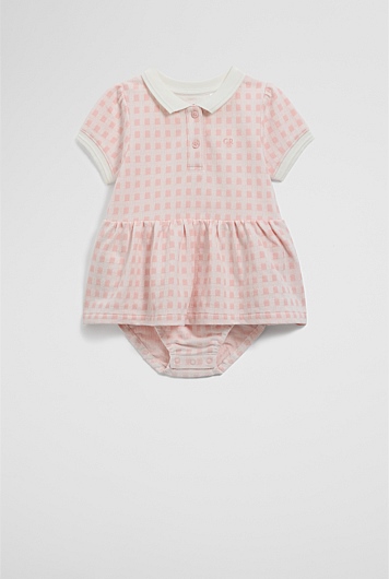 Organically Grown Cotton Polo Romper Dress