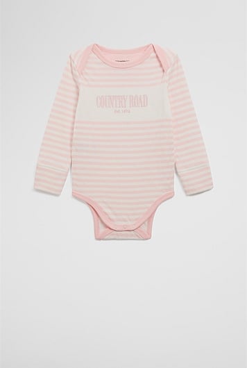 Organically Grown Cotton Long Sleeve Heritage Bodysuit