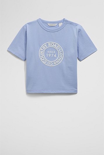 Australian Cotton Oversize Circle Logo T-Shirt