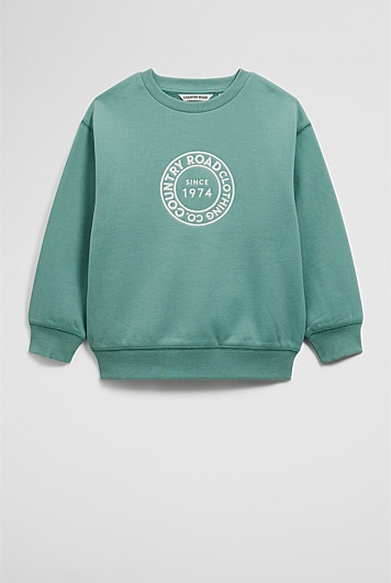 Oversized Circle Logo Sweat