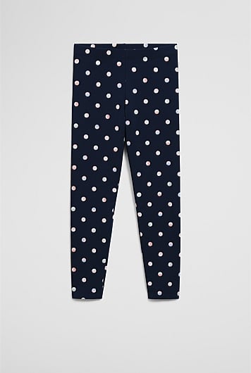 Organically Grown Cotton Blend Spot Legging