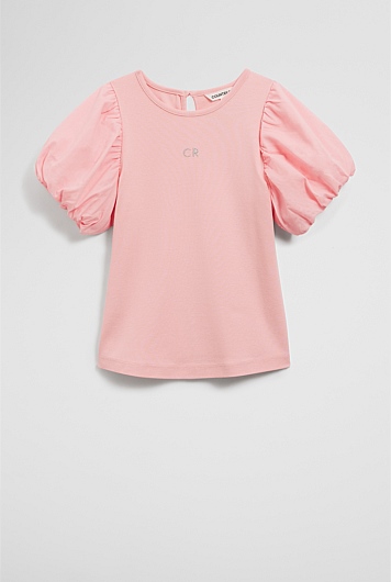 Bubble Sleeve T-Shirt