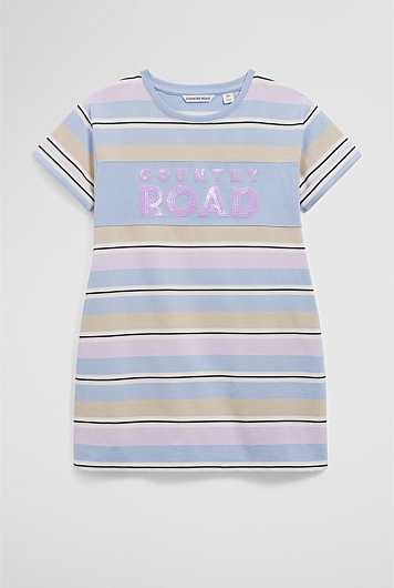 Organically Grown Cotton T-Shirt Logo Dress