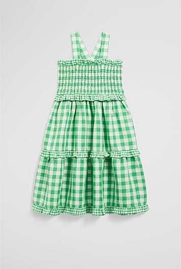 Gingham Midi Dress
