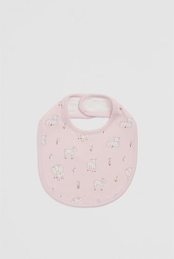 Lamb Print Bib