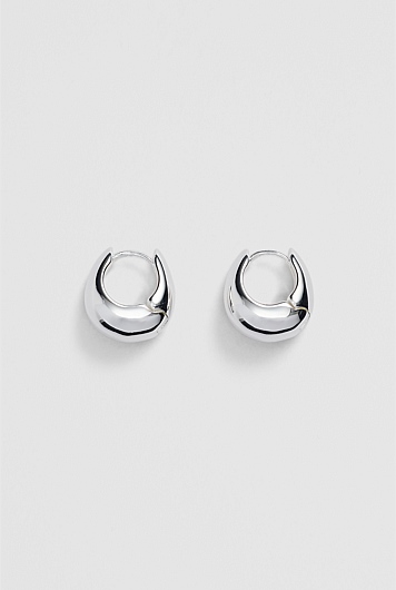 Small Bubble Hoop Earring
