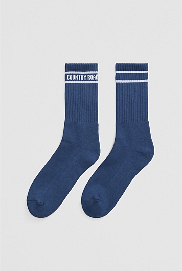 Australian Cotton Blend Country Road Sport Crew Sock